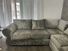Corner Sofa Malaga - grey leather