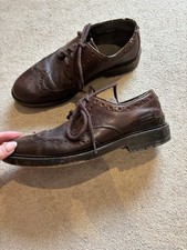 Men Barbour Leather Work Shoes