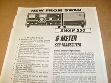 Swan Ham Radio 250 6 meter SSB
