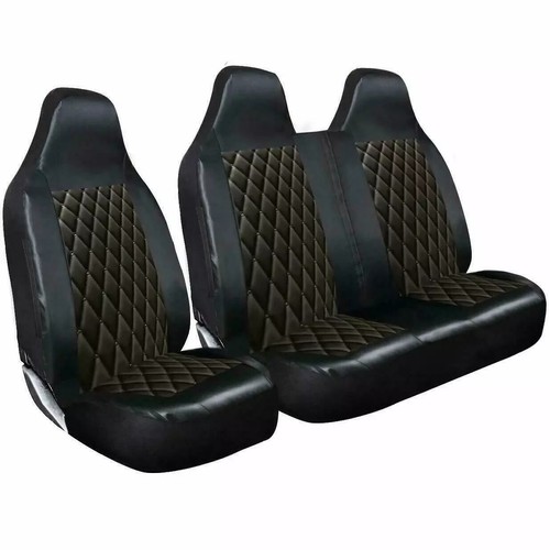 Leather black diamond - black,