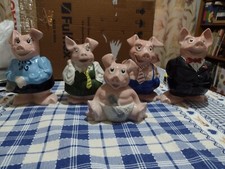 Full Set Of 5 Nat West Pig's