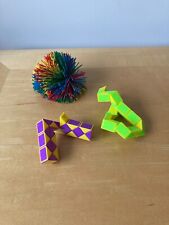 Snake Toy Puzzle Cube x2+ rubber ball Children's Boys Girls Kids Stocking Filler
