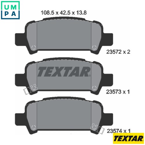 Brake pad set disc - set,
