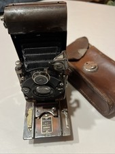 Antique Butchers No. 6 Watch Pocket Carbine Camera Tropical Model & Leather Bag