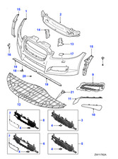 Jaguar Genuine Grille Fits XF