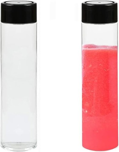 2pcs 350ml clear pet plastic - 350ml,