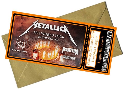 Metallica m72 world tour - m72,