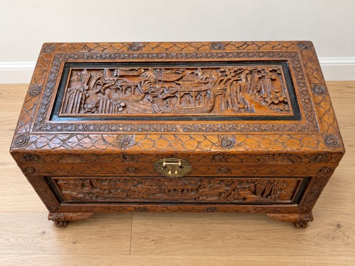 Large vintage chinese carved - large,