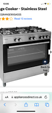 Bush dual 90cm cooker 5 gas burner with a electric oven Brand New in packaging 