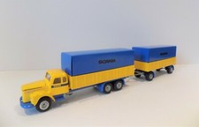 TEKNO 451-452 SCANIA LS 110 WITH TRAILER VERY NEAR MINT BOXED 1:50 