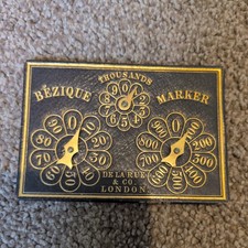 Early 1900 bezique marker - early, 1900,