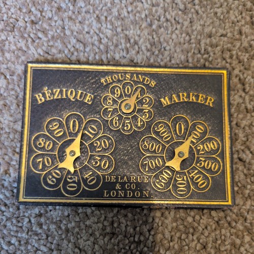 Early 1900 bezique marker - early, 1900,