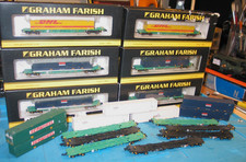 13 X GRAHAM FARISH N GAUGE 45F INTERMODAL BOGIE WAGON BOXED + UNBOXED