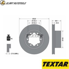 2x Brake Disc 92305803 for VW