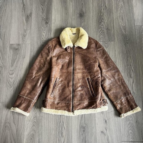 Mens vintage brown - vintage, sheepskin