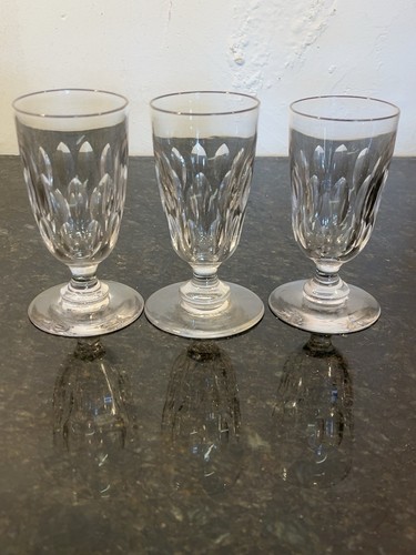 Antique cut glass sherry port - glass,