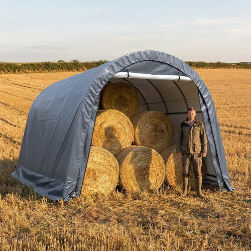 Hay storage shelter 20x12x9 - hay,