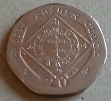 20p Coin Isle of Man 2015 Castle Rushen Clock. Circulated 20 Pence Coin
