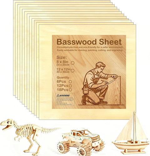 Basswood plywood sheets x 8 - basswood,