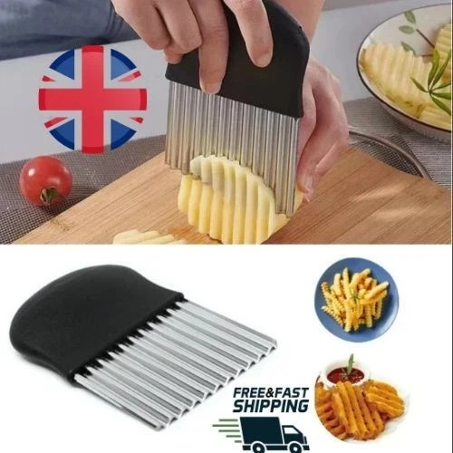 Crinkle cutter stainless steel - stainless,