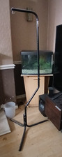 Tall black metal hanging - , stand