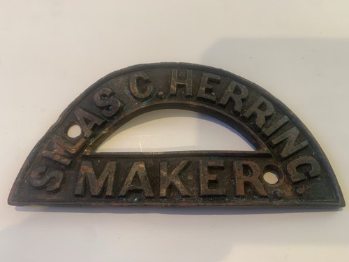 Antique silas herring brass - silas, c.