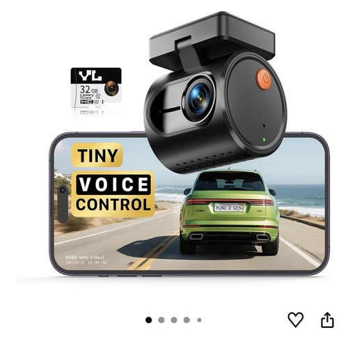 Kawa mini dash camera 2k - 3,