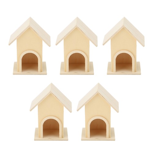 5pcs wooden birdhouse - 5pcs,