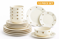 12 Piece Dinner Set Bee Design