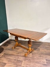 Vintage Honey Oak Draw Leaf Dining Table