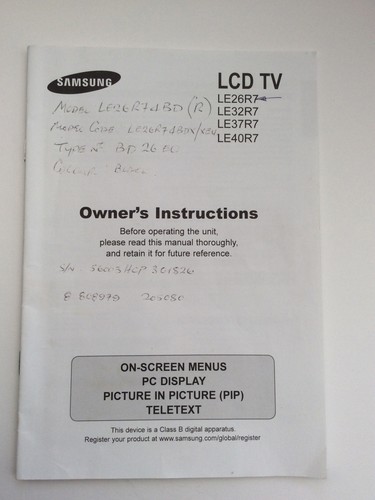 Vintage owner instruction - vintage,