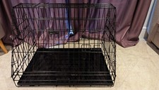 Metal folding dog crate, slanted/sloping, medium 30-inch