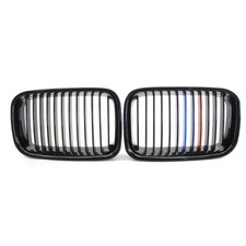 Gloss Black M-Color Kidney Grill Grille For BMW 3-Series E36 M3 Sedan/Coupe NEW