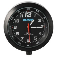 Motorcycle Analogue Clock > Oxford AnaClock Water Resistant - Black 