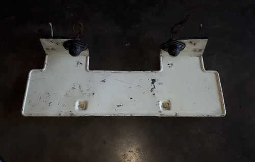 Used rear license plate - used,