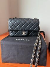 No offers Please-Chanel Class Flap Shoulder Bag Mini Size in Black Lambskin