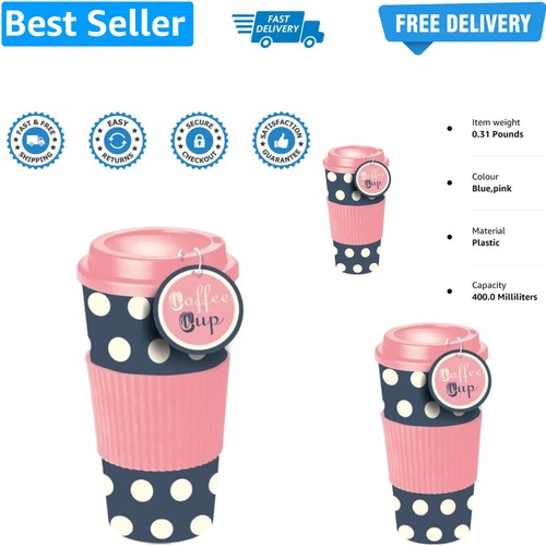 Pink blue polka - pink, dot