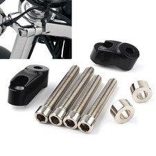 39mm 49mm Short Front Turn Signal Mounts Forks Fit Harley Sportster FXR Black