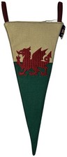 Vintage Wales textile Pennant