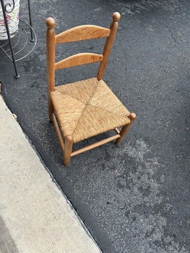 Vintage ladder back chairs - back,