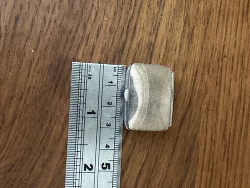 Solid silver snuff - silver, box