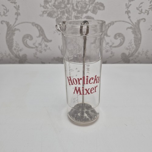 Vintage glass horlicks - glass, mixer