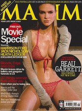 maxim magazine june 2008 beau