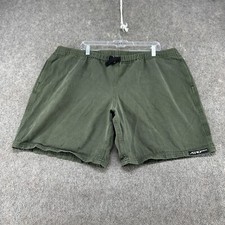 VINTAGE Aerostich Shorts Mens 3XL Long Green Hiking Outdoor Belted Cotton USA