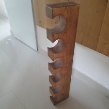 Solid Wood Wine Rack Holder for 6 bottles vgc 76 x 7 x 15cm New