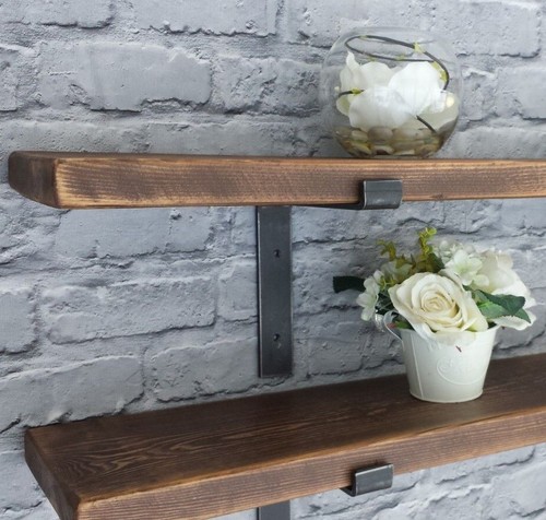 Wooden shelf handmade - shelf, chunky