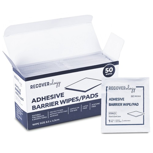 Adhesive barrier wipes - wipes, pack