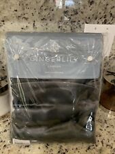 Gingerlily Mulberry 100 % Silk King Duvet Cover Charcoal.  Brand New!