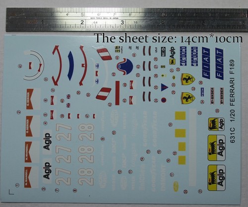 Water slide decals 20 - slide, 1/20