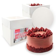 2-10PK 8 Inch Cake Board and